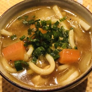 残りもののカレー＋めんつゆでリメイク★カレーうどん